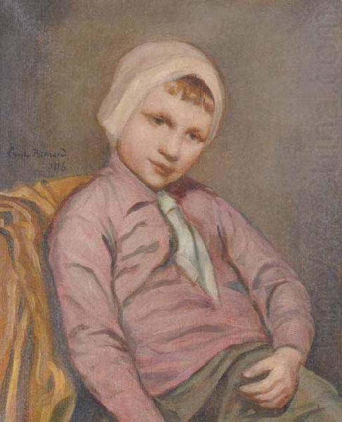 Emile Bernard sitting boy china oil painting image